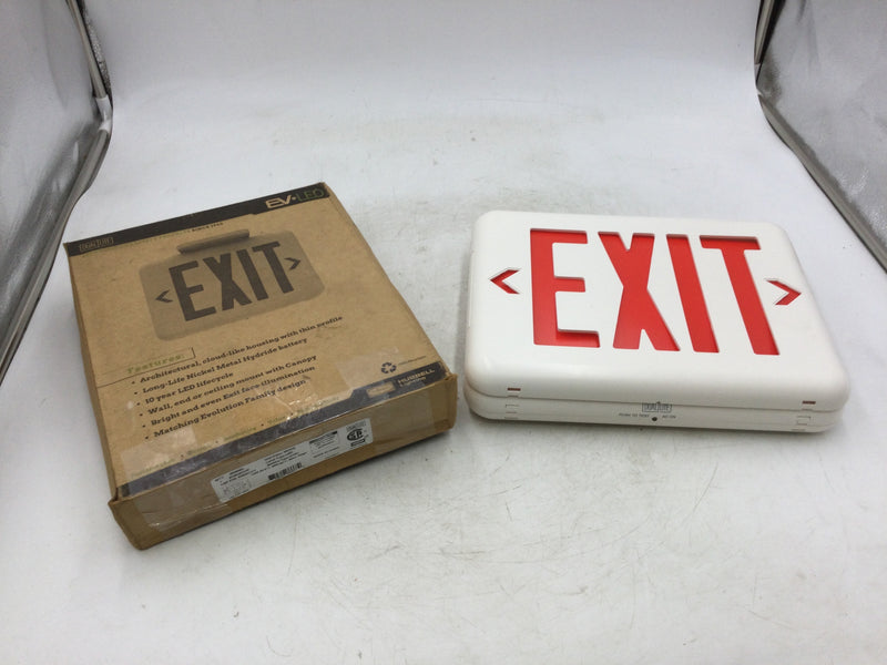 Hubbell Lighting EVEURWE LED Exit Sign P/N 93048321