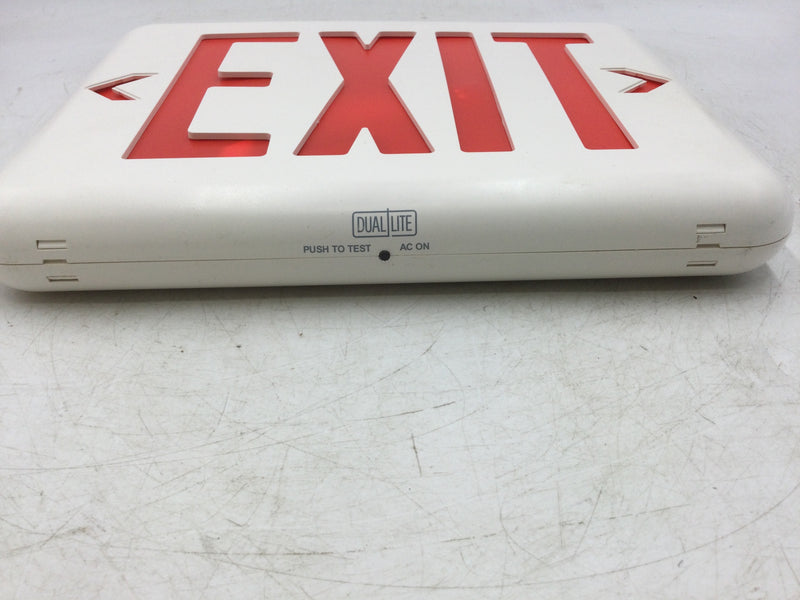 Compass CER Hubbell Lighting LED Emergency Exit Sign, Red