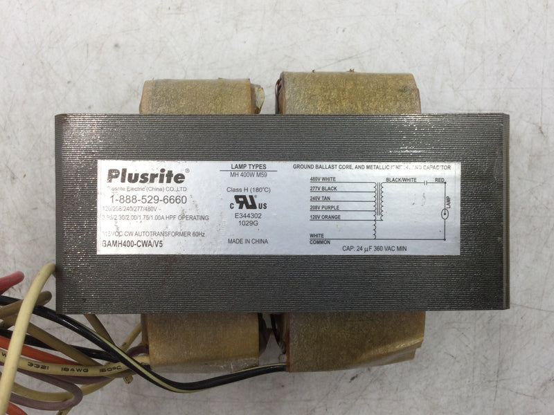 Plusrite BAMH400-CWA/V5 Autotransformer 60Hz 315VOC CW 120V/480V