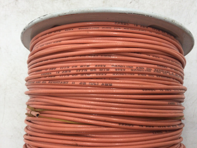 Carol Wire 75250 16 AWG Stranded TFFN Wire 600 Volt Gasoline and Oil Resistant 500' Reel Orange Jacket