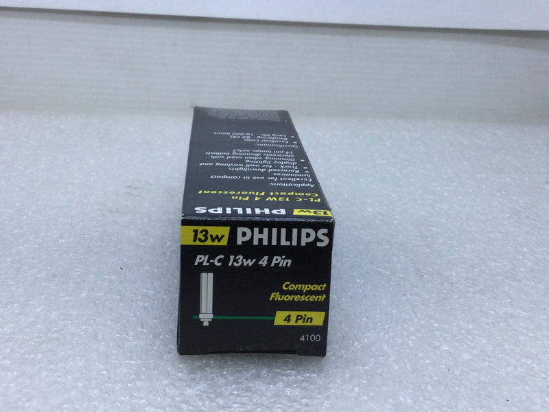 Phillips Alto PL-C 13W/41 4-Pin Compact Fluorescent Lamp G24Q-1 13 Watts