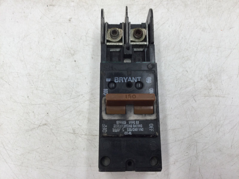 Bryant BJ2150B 2 Pole 150 Amp 120/240v Type BJ Main Breaker