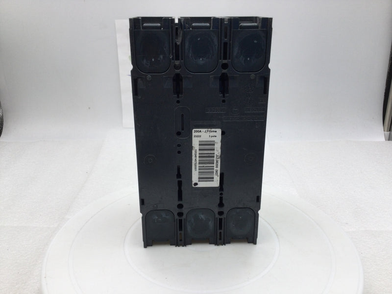 Square D JGL36200 200 Amp 3 Pole 600v PowerPacT Circuit Breaker