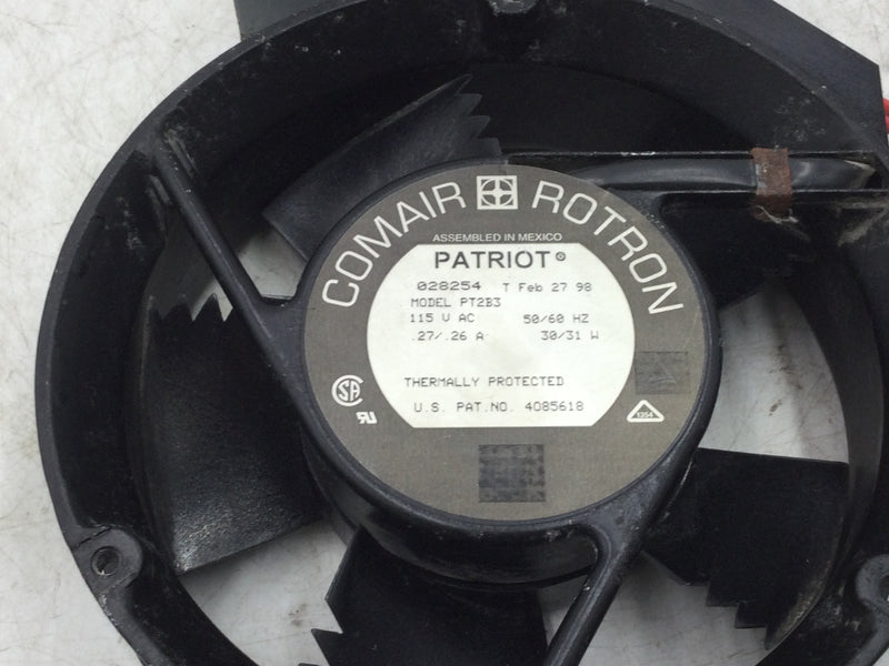 Comair Rotron PT2B3 Patriot Cooling Fan 115V 50/60Hz .27-.26Amps Thermally Protected