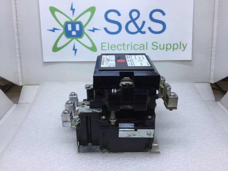 Siemens-Allis CLA143D Contactor 3-Phase 60 Amp Load 277V Line 480V