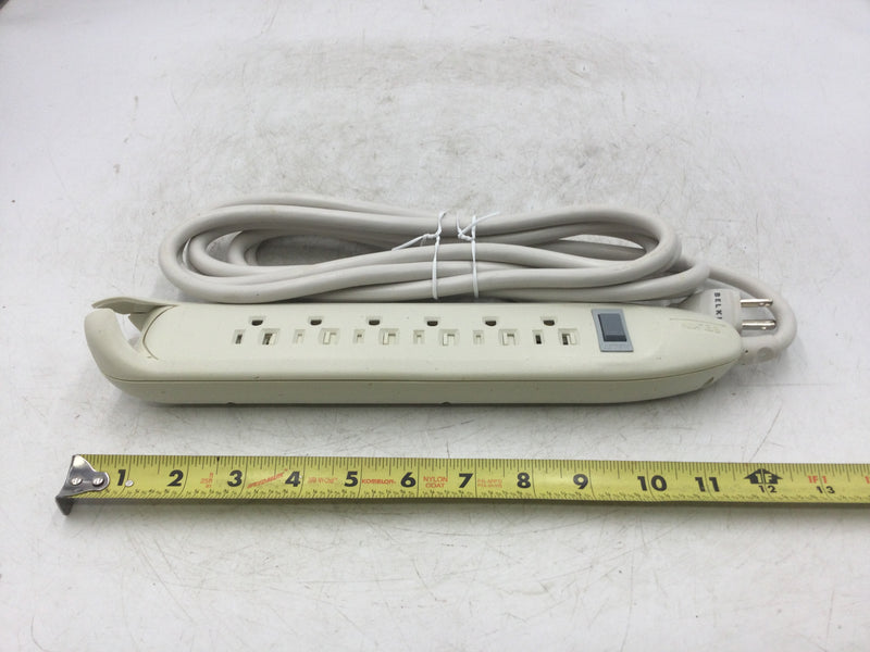 Belkin F9D160-12 6 Outlet Power Strip w/Power Switch and Resettable 15 Amp Circuit Breaker