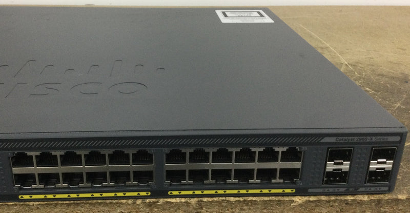 Cisco WS-C2960X-24PS-L 24 Port Gigabit POE+ Switch IOS-15.2