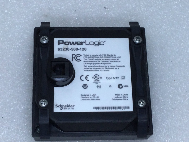 Square D Power Logic 63230-500-120 Digital Remote Monitor