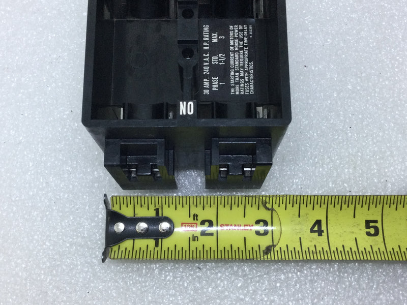 Square D FSP-230 30 Amp 240V Fuse Holder Only