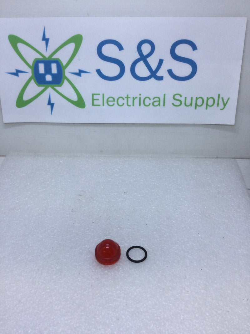 Square D Series H Red Plastic Pilot Light Lens w/Gasket