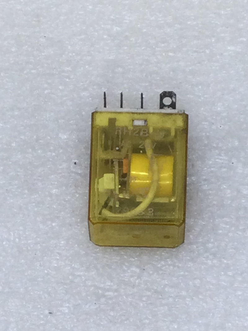 Lot of 10 Idec RH2B-U Plug-In Ice Cube Relay 110-120 VAC 24 VAC 8-Blades Rated for 7.5 Amps at 120 VAC