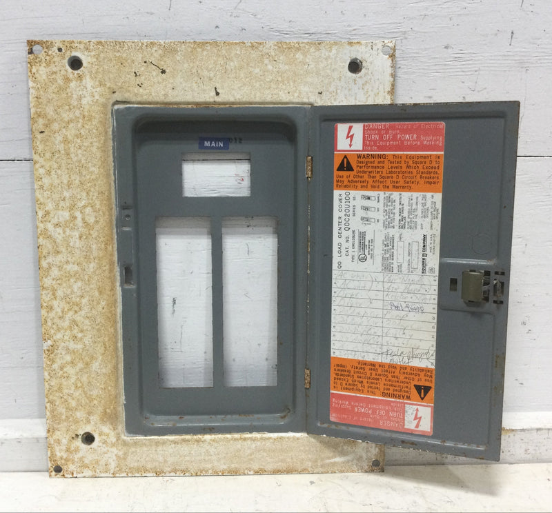 Square D QOC20U100 Load Center Cover/Door Only with Main 20 Space 120/240V Type 1 Enclosure 18" x 14 1/4"