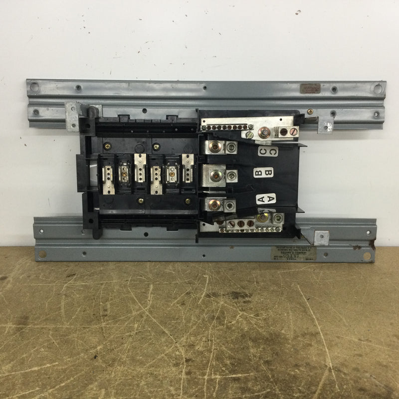 Square D 1336553-717 NEHB 3 Phase Panelboard 100 Amp 277/480VAC 6 Space Guts and Dress Cover