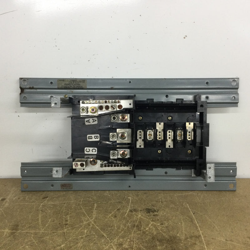 Square D 1336553-717 NEHB 3 Phase Panelboard 100 Amp 277/480VAC 6 Space Guts and Dress Cover