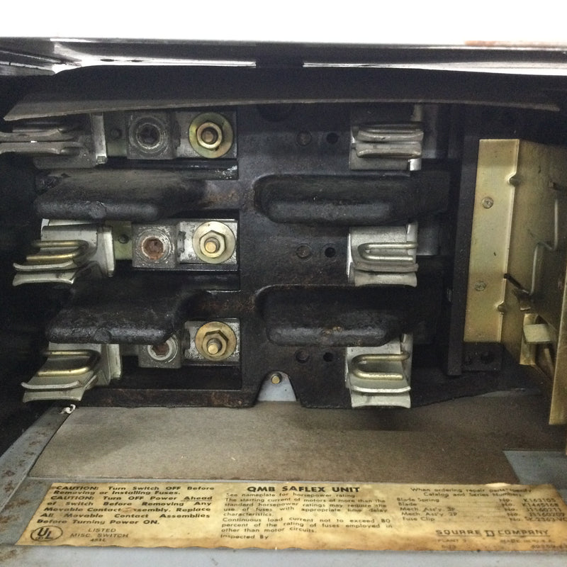 Square D QMB310T Saflex Panelboard Twin Switch 240 VAC 100 Amp 3 Phase