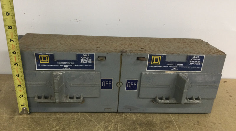 Square D QMB-FA-3T 100 Amp Twin Circuit Breaker Panel Panelboard Switch 3 Phase