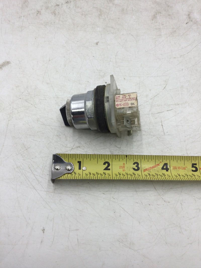 Square D KA-2 Pilot Duty 2-Position Switch AC/DC 120-600V 720VA 132VA Series G Class 9001