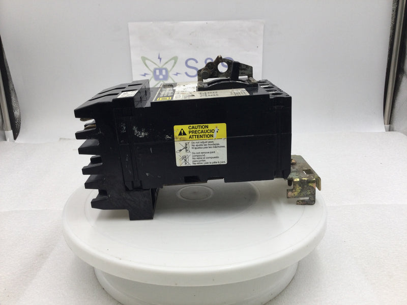 Square D FH36100 100 Amp 600 VAC 3 Pole I-Line Circuit Breaker