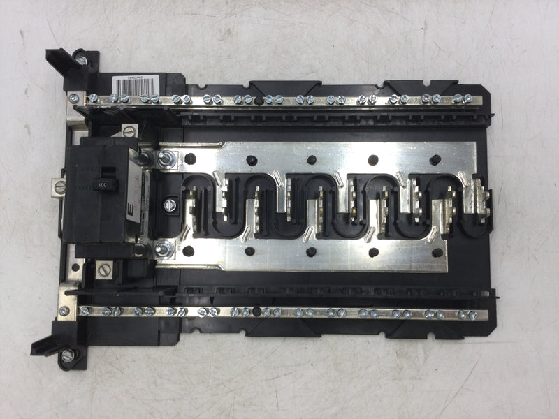 Square D HOM2040M100PRB 100 Amp 120/240V 1-Phase Load Center with Main Breaker Guts Only 9" X 14"