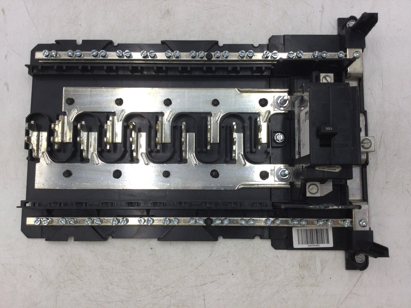 Square D HOM2040M100PRB 100 Amp 120/240V 1-Phase Load Center with Main Breaker Guts Only 9" X 14"