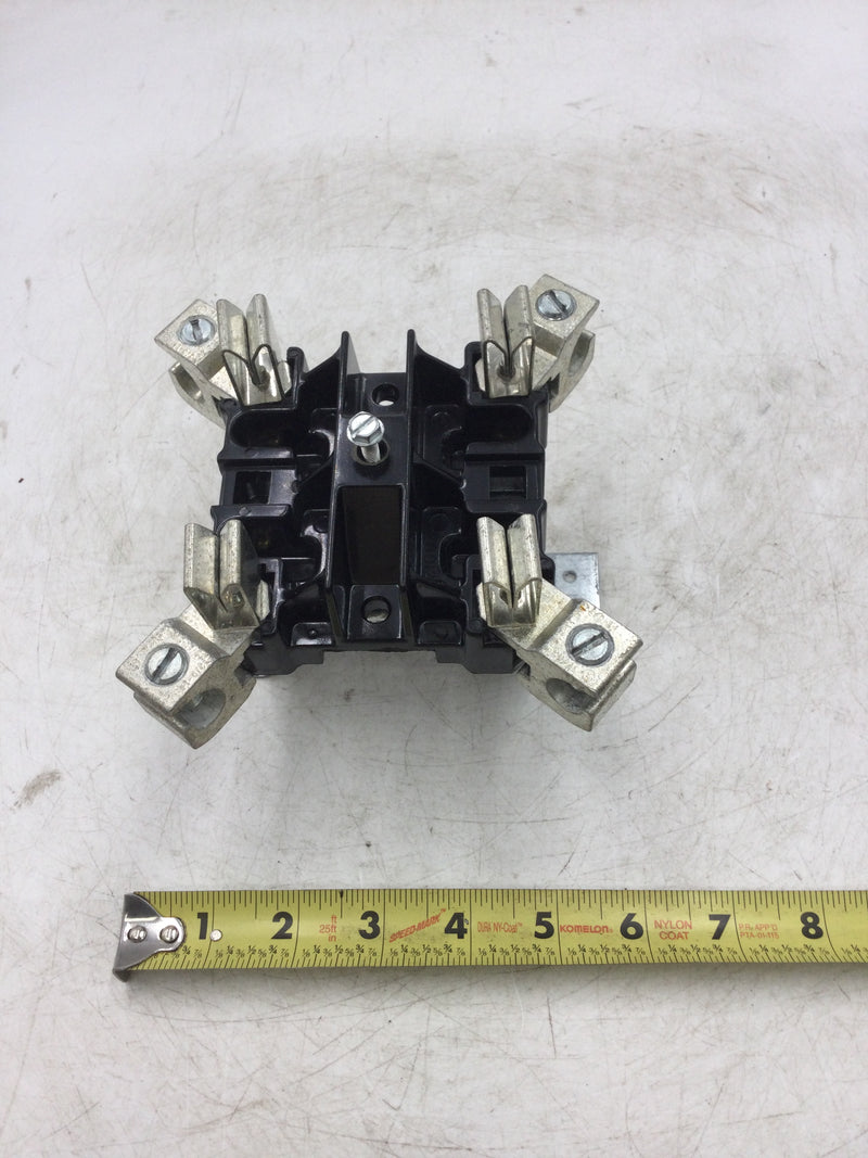 Cooper B-Line Single Phase 150A 600VAC 4 Jaw Ring Type Meter Socket Guts Only