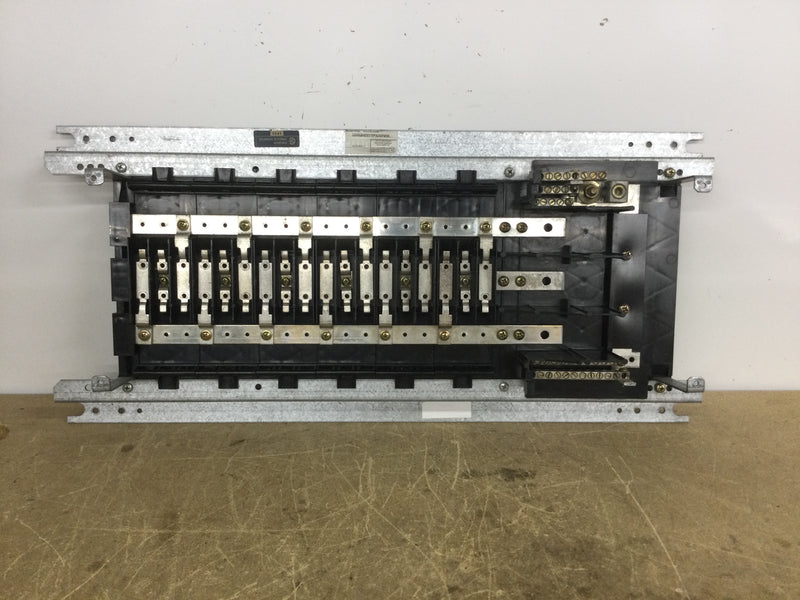 Square D NQOD430M100CU Series E2 18 Space 100 Amp 208Y/120V 3 Phase 4 Wire Panelboard Guts Only 12" X 25"