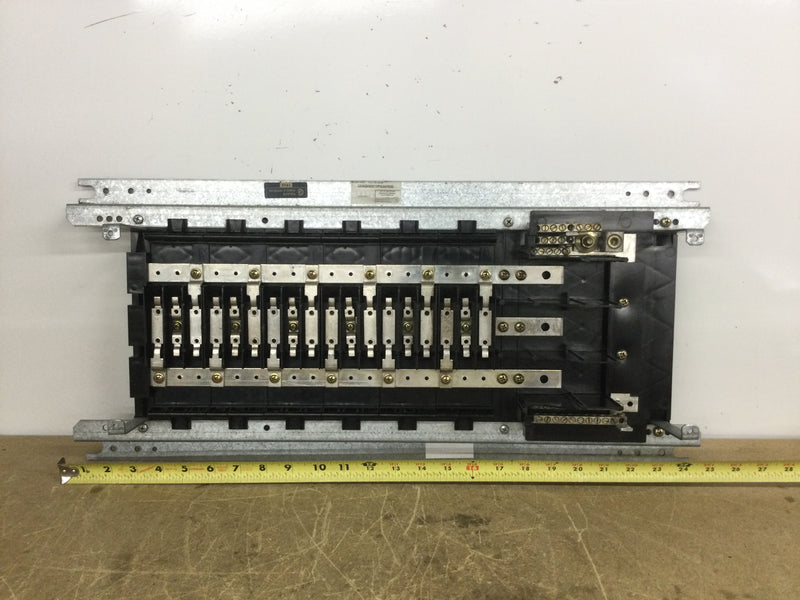 Square D NQOD430M100CU Series E2 18 Space 100 Amp 208Y/120V 3 Phase 4 Wire Panelboard Guts Only 12" X 25"