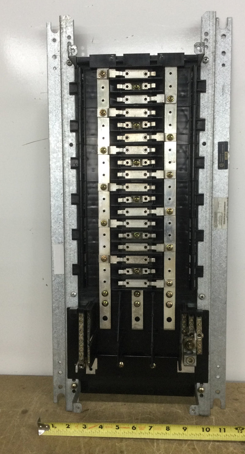 Square D NQOD430M100CU Series E2 18 Space 100 Amp 208Y/120V 3 Phase 4 Wire Panelboard Guts Only 12" X 25"