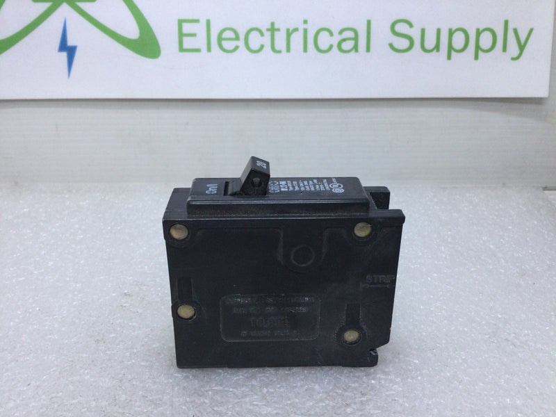 Lot of 5 - Eaton/Cutler Hammer BR120/C120 Single Pole 20A 120/240VAC Type BR Circuit Breaker