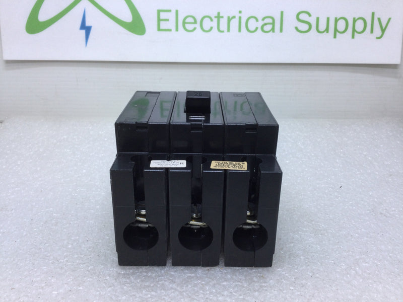 Square D EHB34025 3 Pole 25 Amp 480V Bolt on Circuit Breaker