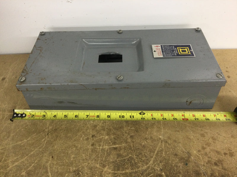 Square D FA-100-S 100 Amp 600V 250VDC Circuit Breaker Enclosure