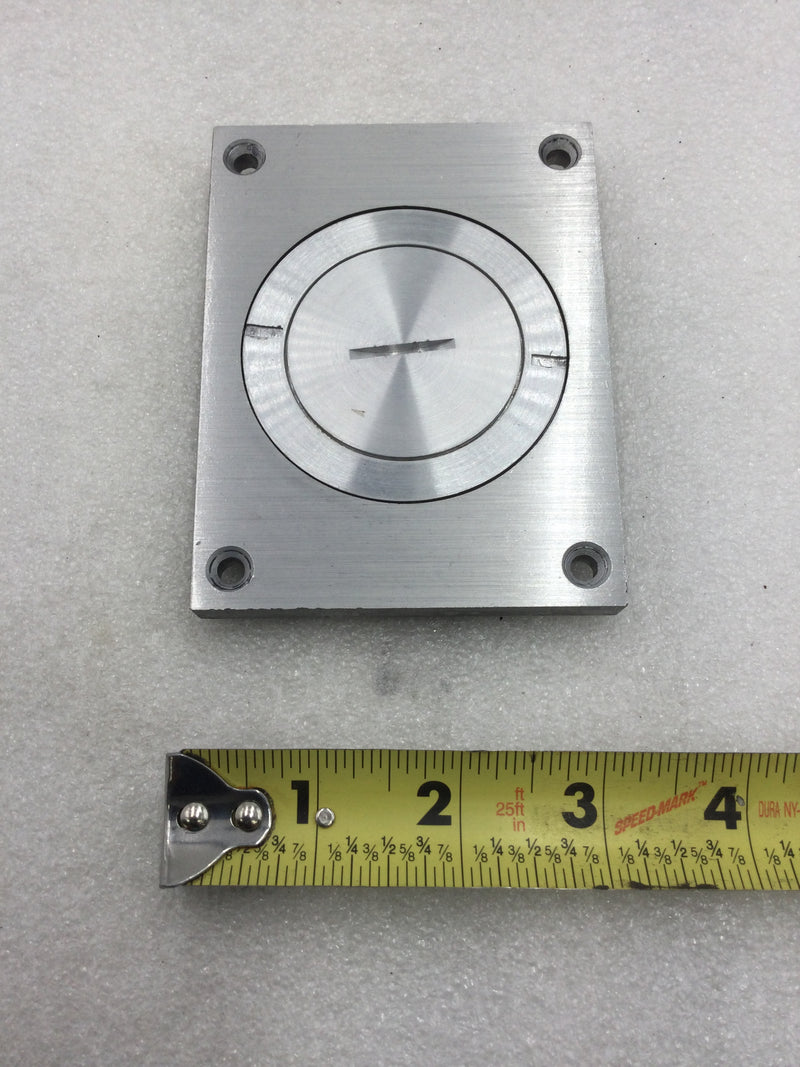 Wiremold/Legrand 830CKTCAL Brushed Aluminum Floor Box Power/Communication Cover Plate