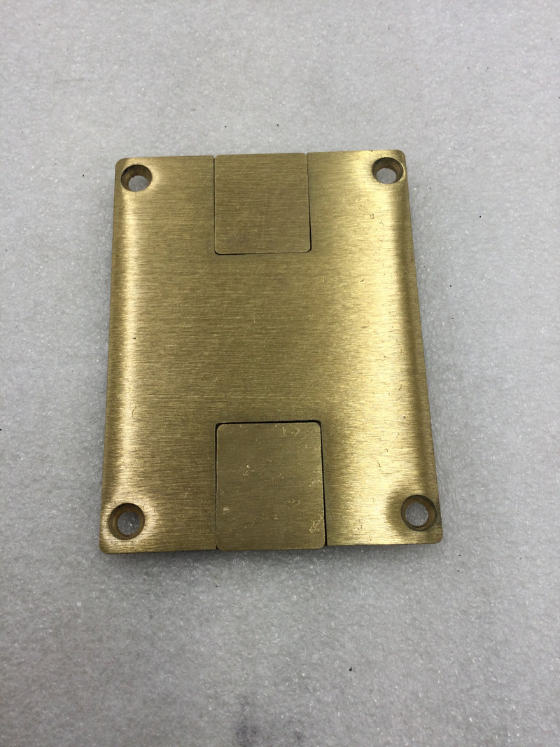 Wiremold/Legrand 829STC Brass Communications 2 Port Floor Box Cover Plate