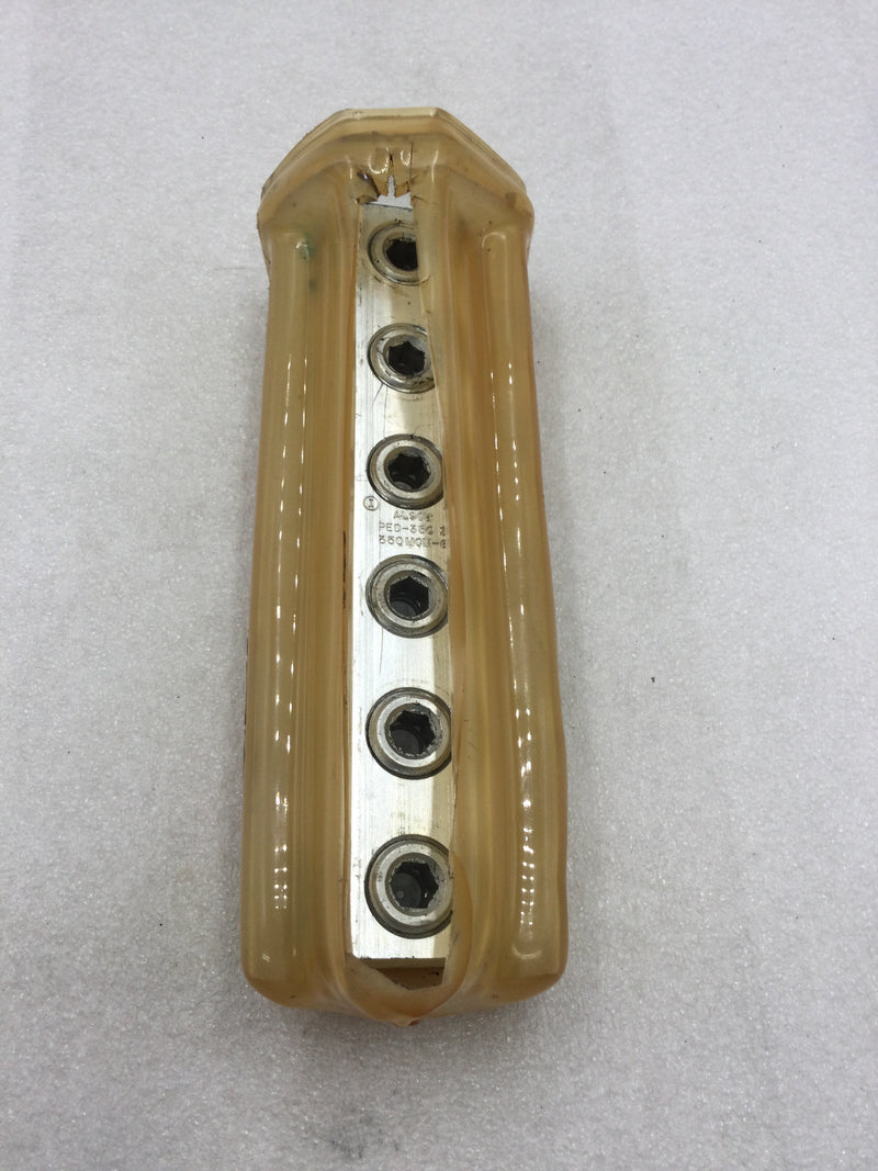 Ilsco PCT-6-350 Cleartap Insulated Multi-Tap Connector/Terminal Block Wire Range 6 AWG-350 MCM