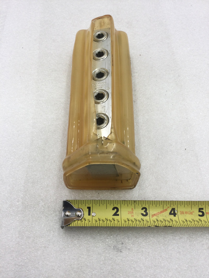 Ilsco PCT-6-350 Cleartap Insulated Multi-Tap Connector/Terminal Block Wire Range 6 AWG-350 MCM