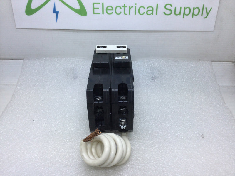 Eaton Cutler Hammer GFCB220 Type BR 2 Pole 20 Amp 120/240V Ground Fault Circuit Breaker