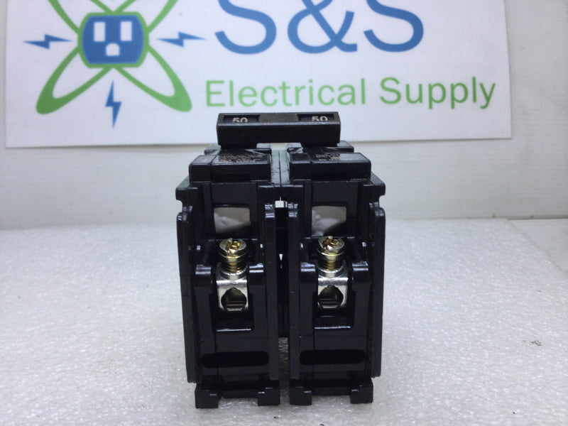 Siemens B250H 2 Pole 50 Amp 22K 120/240V Bolt on Circuit Breaker