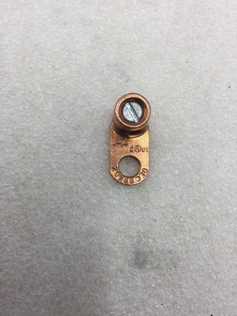 Commercial Electric 22502 #14 AWG to #4 AWG Copper Barrel Mechanical Lug (Pack 0f 2)