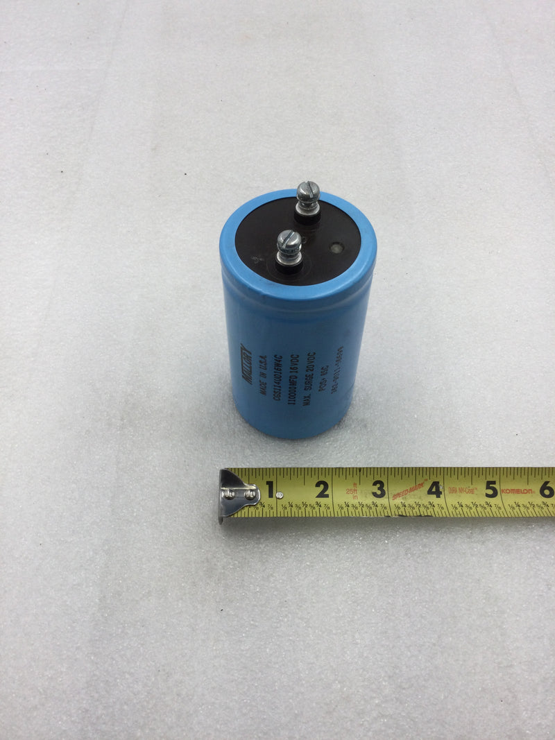 Mallory CGS114U916W4C Aluminum Electrolytic Capacitor 110000MFD 16 VDC POS+ 85C