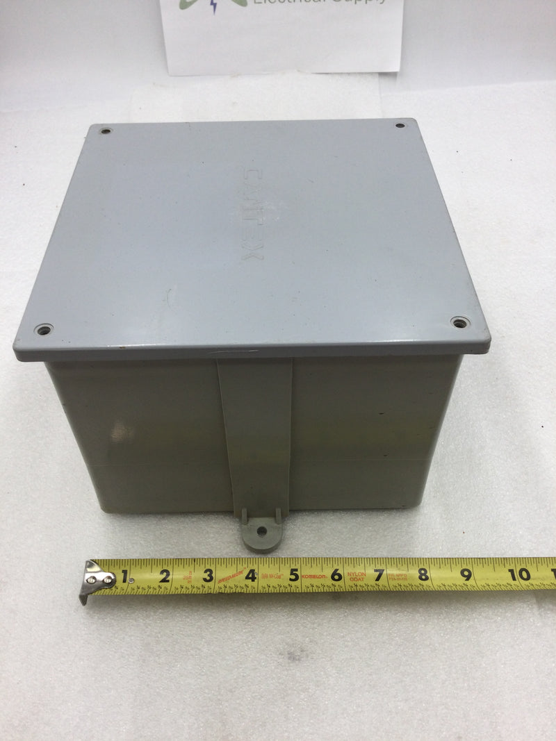 Cantex PVC Junction Box Bundle With 1 5133164 8X8x6 PVC Junction Box and 1 5133710 6X6X4 PVC Junction Box