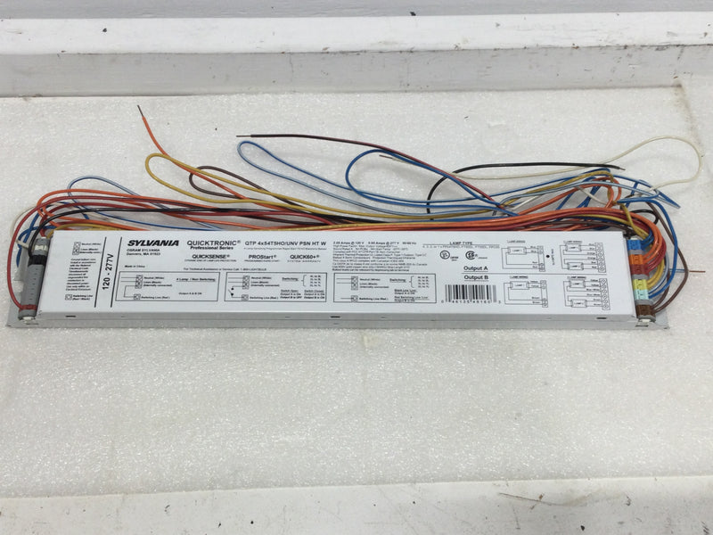 Sylvania Osram Quicktronic qtp4x54t5ho/unv psn ht w 4 Lamp Switching Programmed Rapid Start T5 HO Electronic Ballast