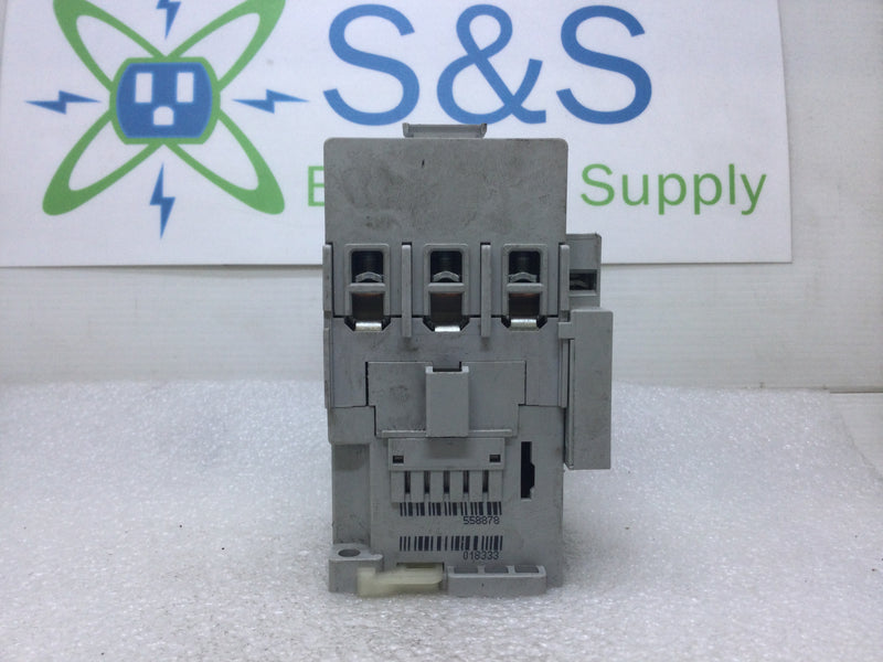 Allen-Bradley 100-C43*00 Series A 3 Pole Contactor with 120/115 Coil and 100-S Auxiliary Contact Module