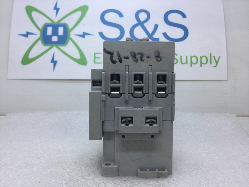 Allen-Bradley 100-C43*00 Series A 3 Pole Contactor with 120/115 Coil and 100-S Auxiliary Contact Module