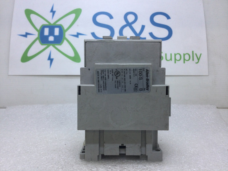 Allen-Bradley 100-C43*00 Series A 3 Pole Contactor with 120/115 Coil and 100-S Auxiliary Contact Module