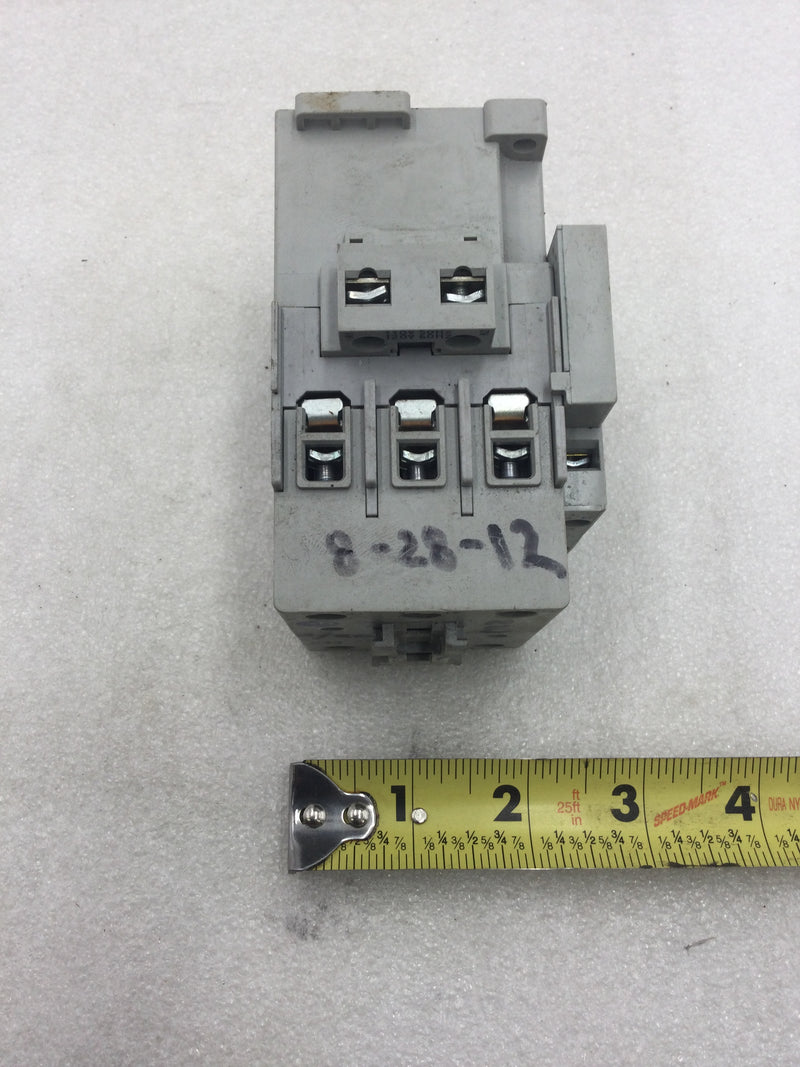 Allen-Bradley 100-C43*00 Series A 3 Pole Contactor with 120/115 Coil and 100-S Auxiliary Contact Module