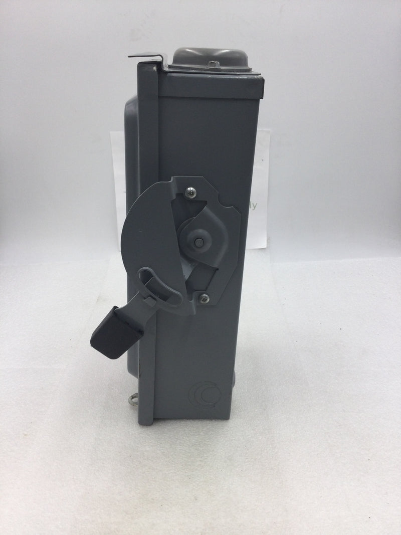 Square D D322NRB 3 Pole 60A 240VAC Single Throw Fusible Safety Switch Nema3R Enclosure