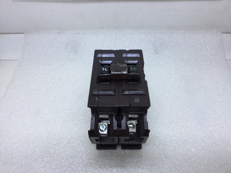 Wadsworth A230NI 2 Pole 30A 120/240VAC Type A Circuit Breaker