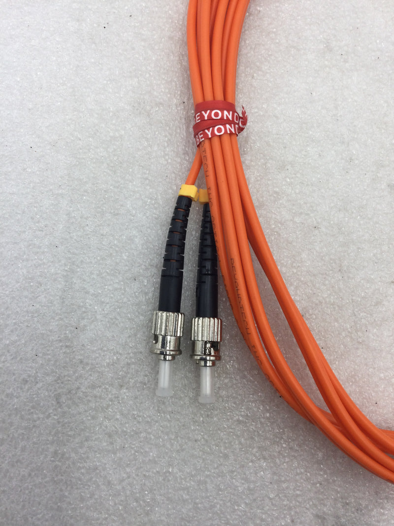 Beyond Tech X000KI1GY7 3 Meter (9ft) 62.5 Multimode Fiber Optic Patch Cord SC to ST (LSZH)