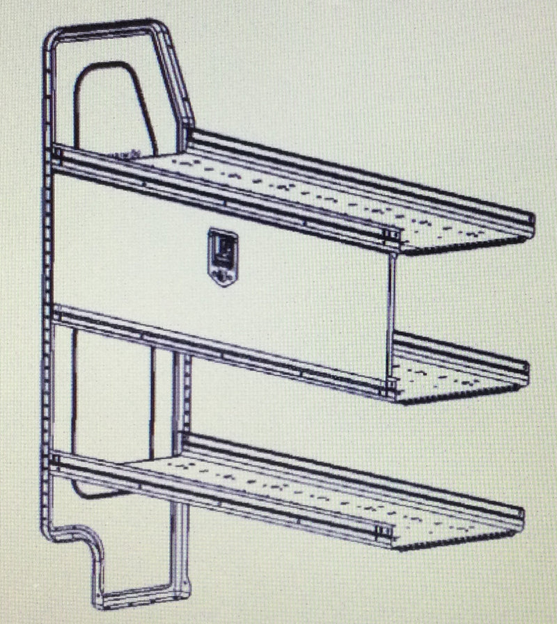 Adrian Steel “AD-Series” Shelving Door 42" x 11 5/8" with Keys