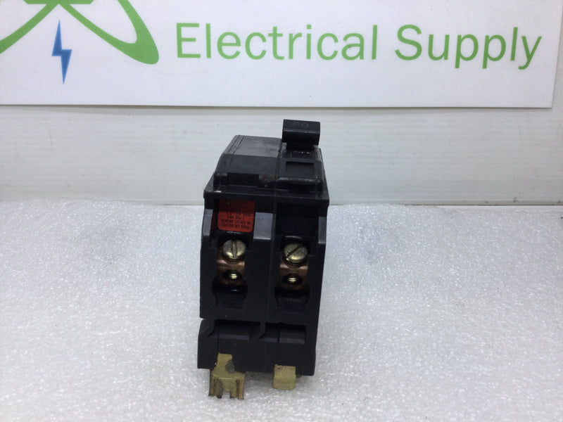 Square D QO260 60 Amp 2 Pole 120/240v Plug-In Circuit Breaker - Long Foot